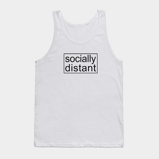 Socially Distant Corona Virus Tank Top by SeattleDesignCompany